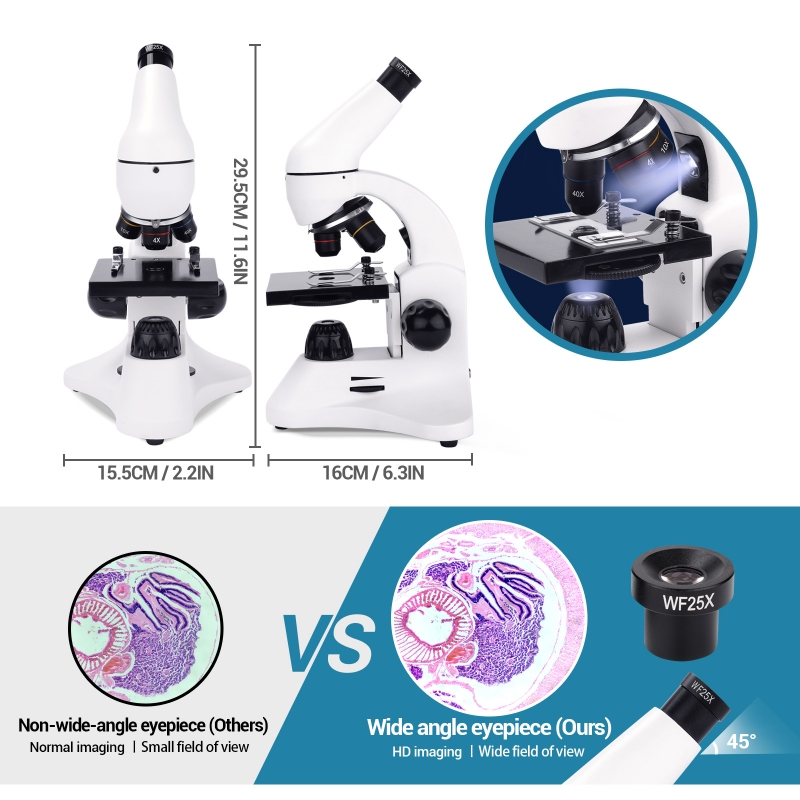 Microscope 100X-2000X UX002-USCAMEL
